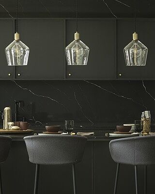 Knurled Glass Schoolhouse Pendant - 10 Inch