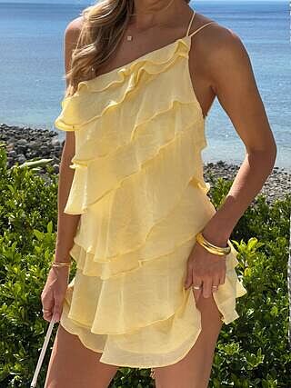 Cassidi Mini Dress - Lemon