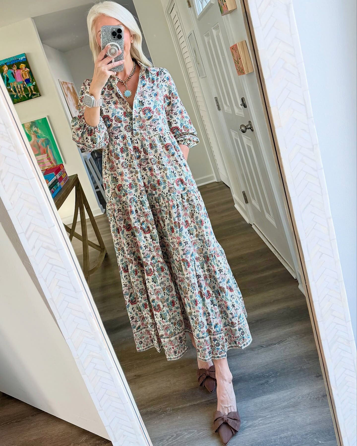 Hibiscus Red Mabel Maxi Dress | Pomander Place