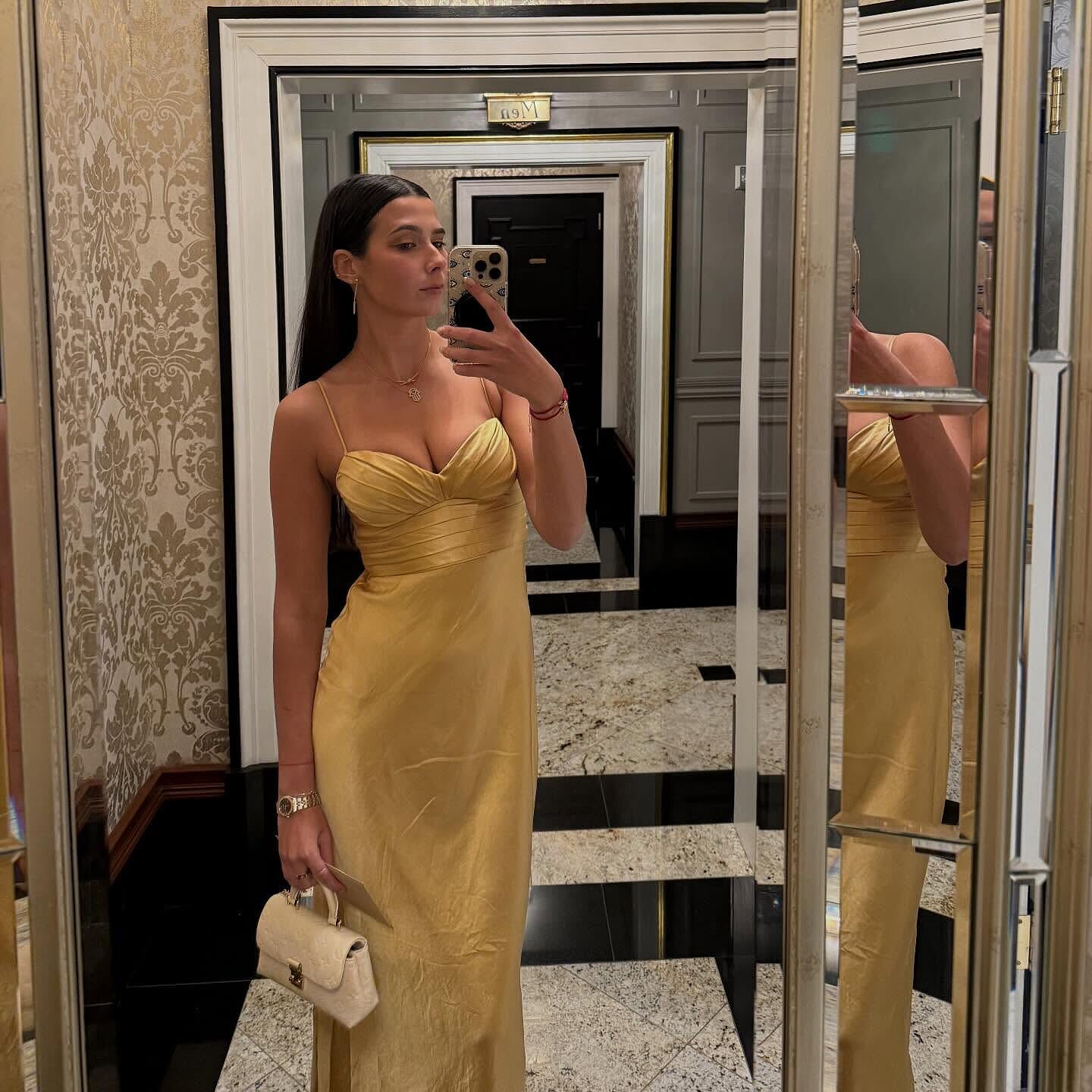 Azara Pintuck Bodice Maxi Dress Yellow | Selfie Leslie