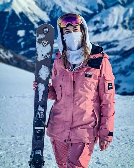 Pink ski gear hotsell