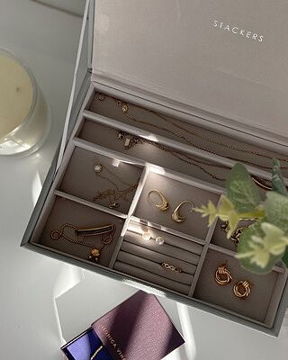Pebble Grey Classic Jewellery Box