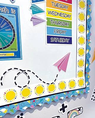 Happy Place Calendar Bulletin Board Set