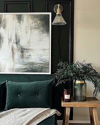 Brooklyn Glass Funnel Wall Light - 7 Inch