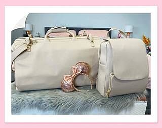 Taupe Zipped Garment Bag
