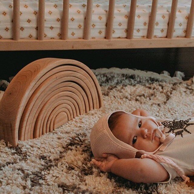 Wooden Toys Organic Natural Baby European Oompa Darling Prudence And Our Natural Wooden Rainbow Tunnel A Toy She Will Truly Never Outgrow