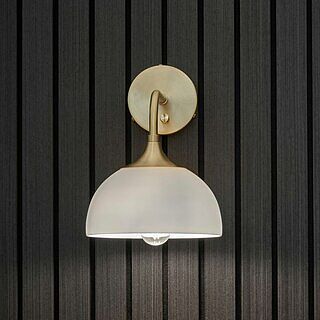 Chelsea Opal Glass Dome Wall Light - 8 Inch