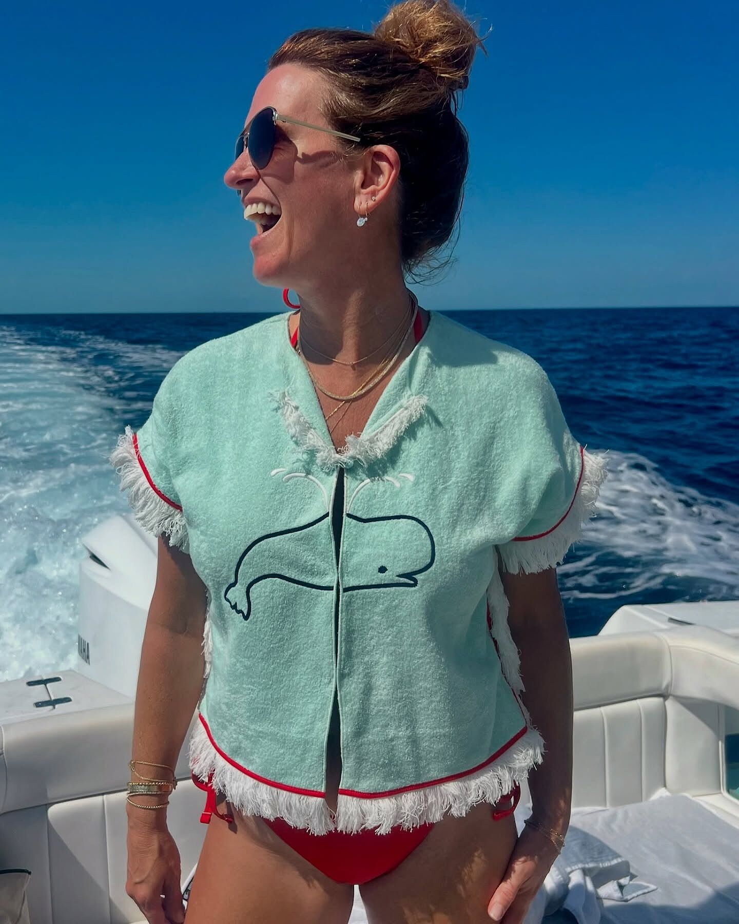 Boston Whaler' Hand Towel Top – Tombolo Company