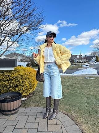 LANDER Brown Distressed Knee-High Kitten Heel Women's Boot – Steve