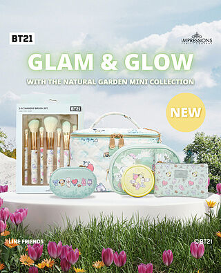 Impressions Vanity with BT21 7-PC Makeup Brush Set • Impressions