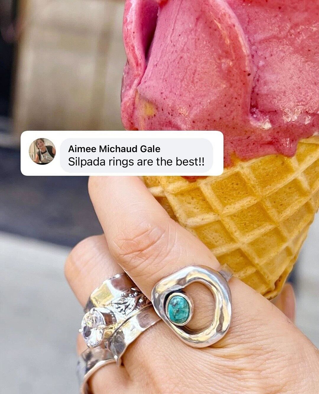 Silpada 'Stronger Than Ever' Sterling Silver White Cubic Zirconia