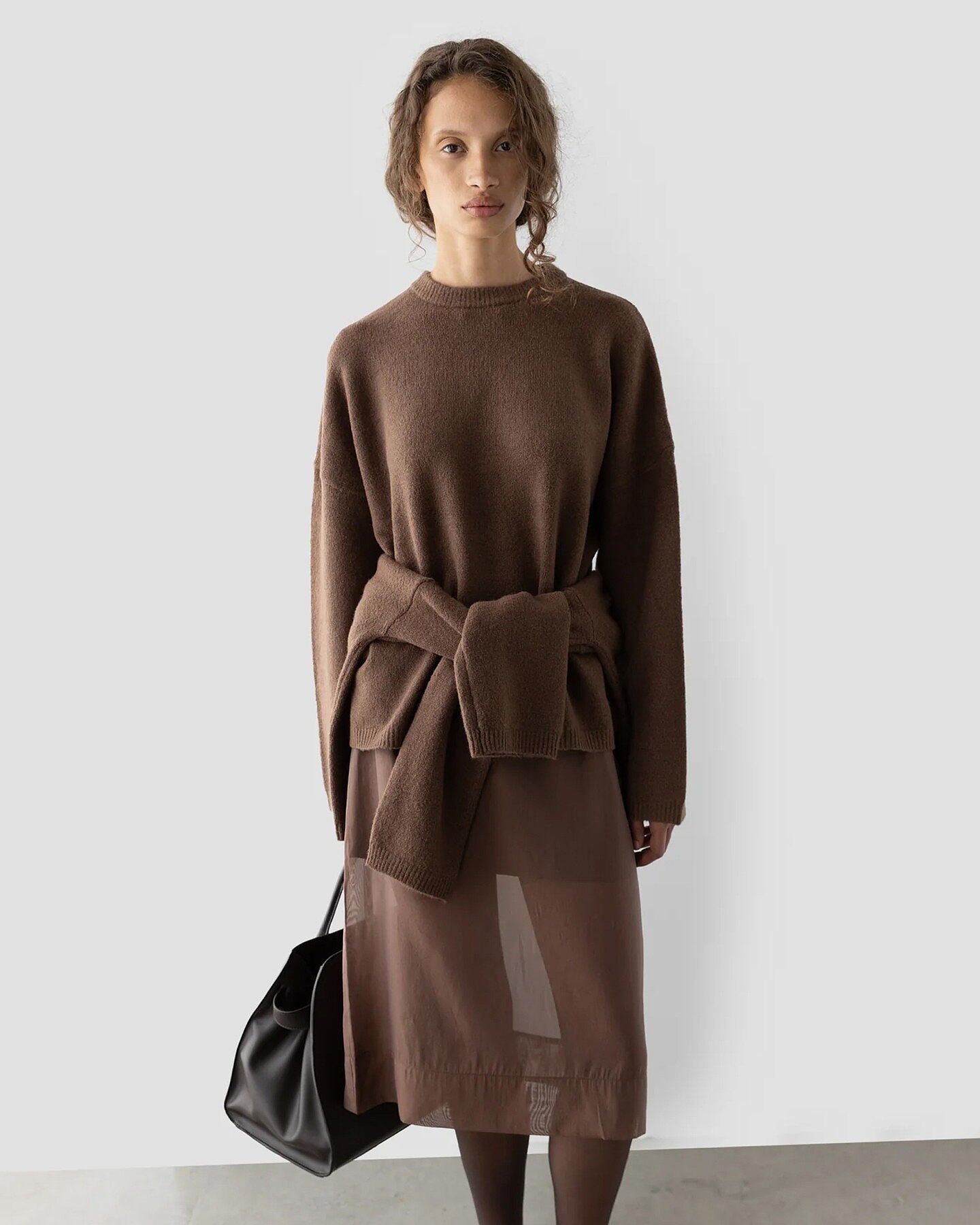 【node.】moor turtle knit Cable Knit Turtleneck Sweater - Taupe | October's Very Own