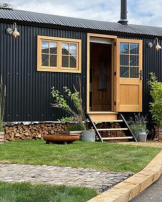 Swan Neck Outdoor & Bathroom Dome Wall Light - 13 Inch