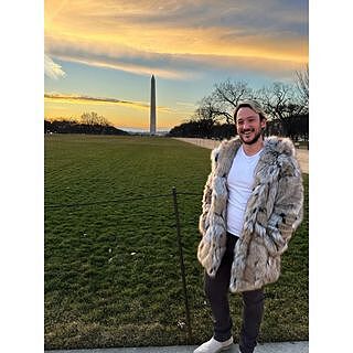 Hooded Men's Faux Fur Coat | Wolverine