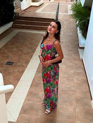 SUNDOWN - Sheer Maxi Dress • Faded Floral