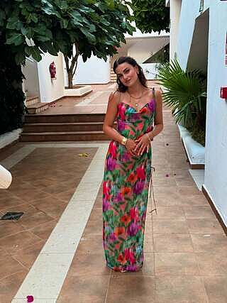 SUNDOWN - Sheer Maxi Dress • Faded Floral