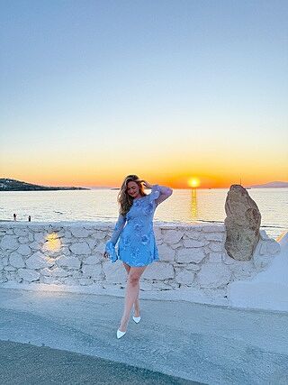 Lanesia Mini Dress - Blue