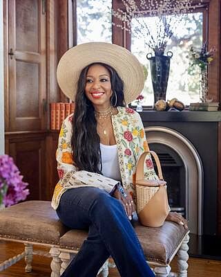 Floral Embroidered Metallic Trim Jacket - Multi | Boston Proper