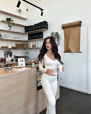 Ruched Yoga Pant | Oat Marl