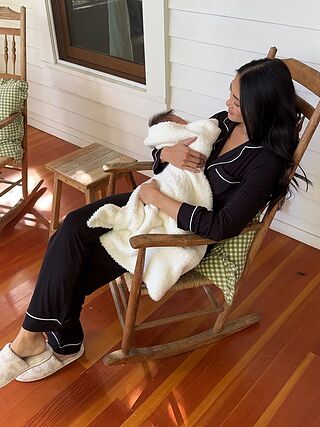 ベアフットドリームス★肌触り抜群♪パジャマ上下セットMilk Luxe Milk Jersey® Piped Pajama Set