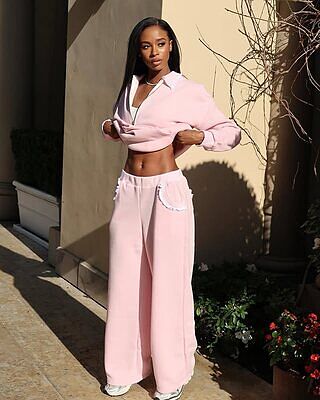 Ashtin Ruffle Trim Sweatpants