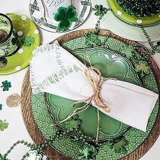 French Lace White Service for 8 with Serveware