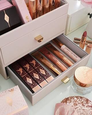 Blush Pink Makeup Organiser
