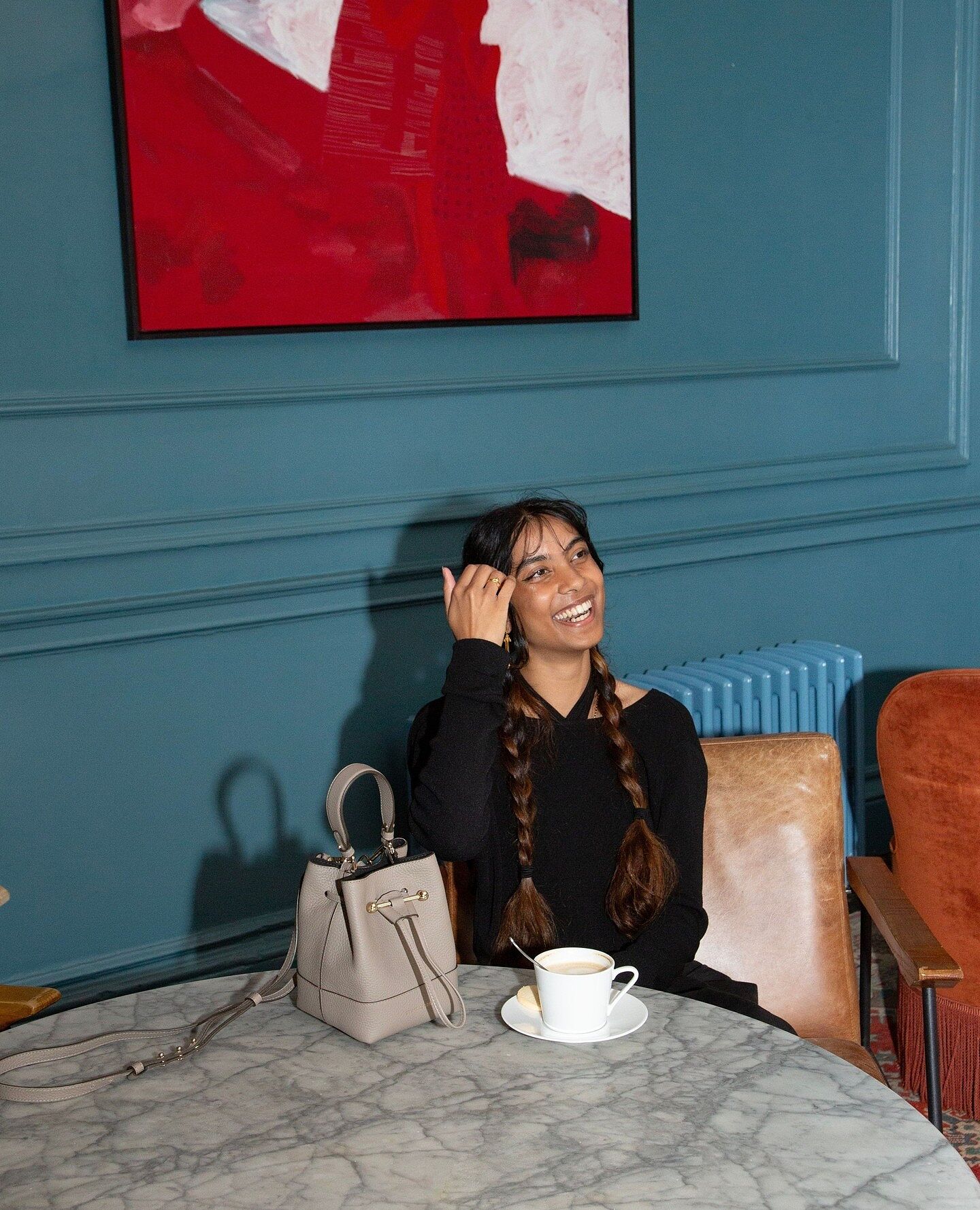 @__nikhita captured with her favourite Strathberry, the Osette.⁠
⁠
Inspired by talent from our home in Scotland, we’re hosting a live performance from Nikhita this Saturday 17th August, in our Edinburgh flagship store at 1 pm.⁠
⁠
Join us as we learn more about Nikhita’s sound and how Scotland inspires her music. ⁠
⁠
Discover the full details via the link in bio.⁠
⁠
#strathberry