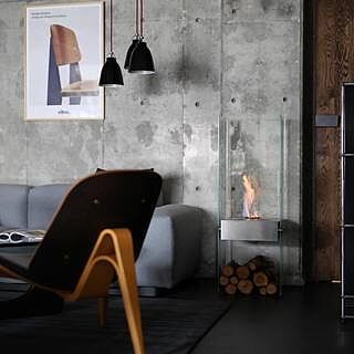 Ghost: See-Through Ethanol Fireplace - EcoSmart Fire