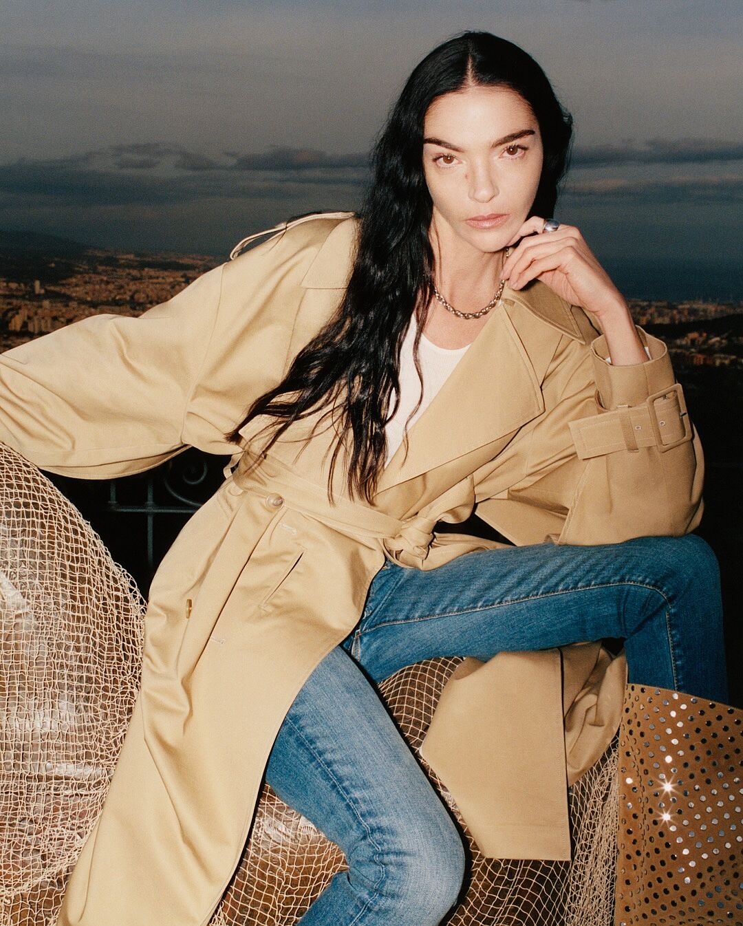 Oversized Cape Trench in Stratford | 7 For All Mankind