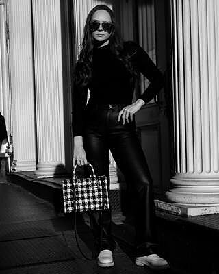 Vinci Pants | Black Pull-on Vegan Leather Pants
