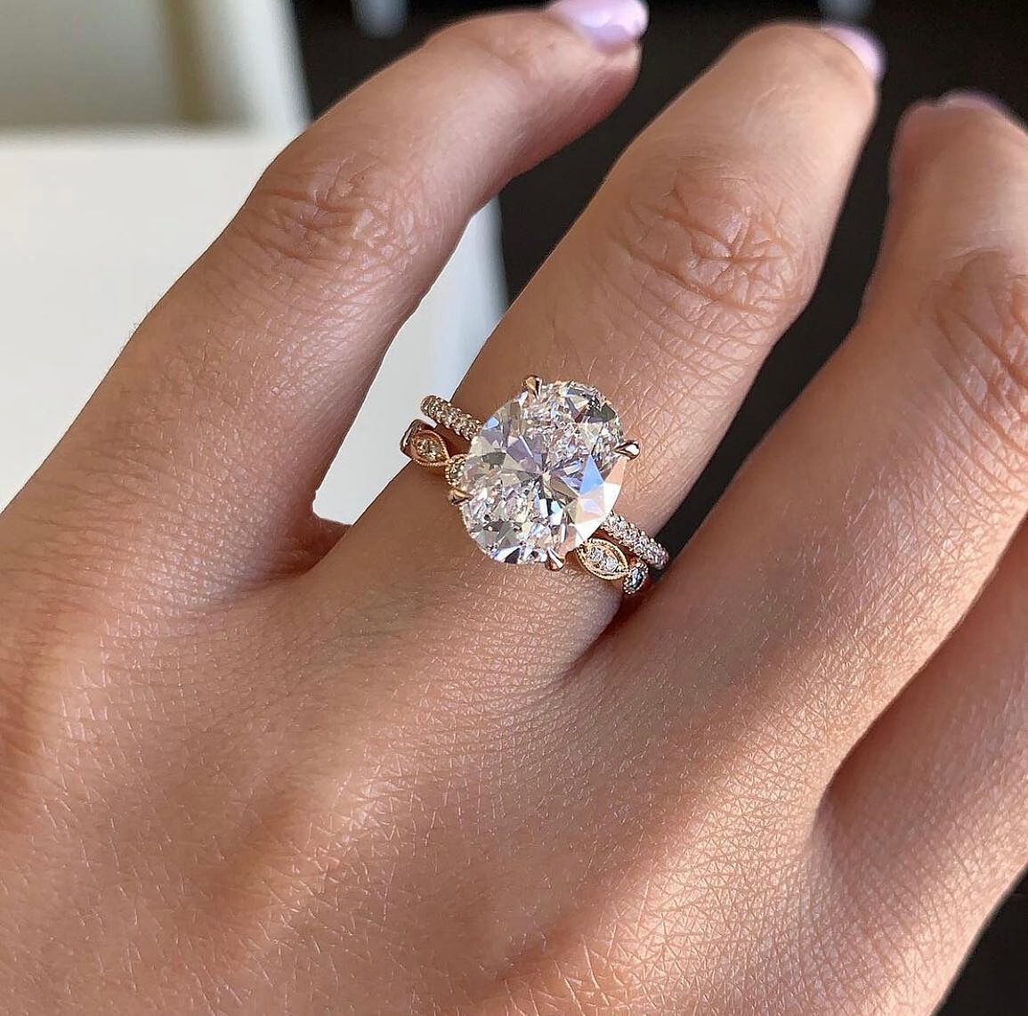 Vintage Leaf Diamond Wedding Band | Adiamor in 14K White Gold
