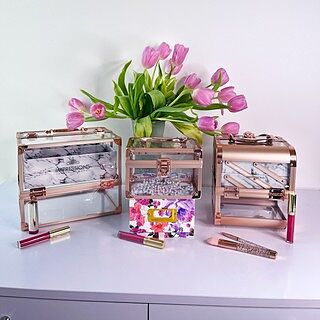 Savvy SlayCube® Makeup Travel Case with Mirror • Impressions
