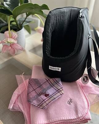 Pink Personalised Fleece Luxury Dog Blanket