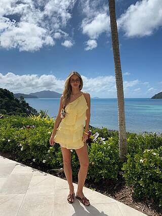 Cassidi Mini Dress - Lemon