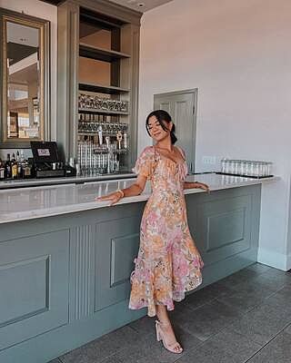Jasalina Puff Sleeve Dress in Elegant Rose | Showpo USA