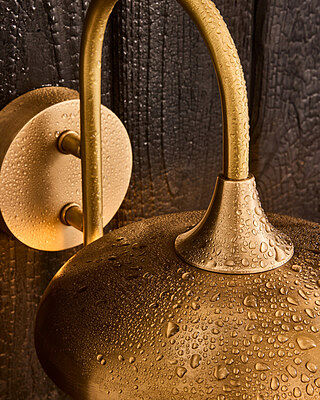 Hayle Outdoor & Bathroom Wall Light - Brass