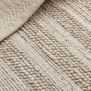 Exton Hand Woven Jute Rug - Cream