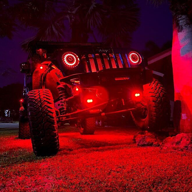 AURA PRO Quantum Bluetooth LED Rock Light Kit With 4 Multi