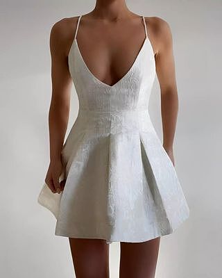 chinese dress ladies Perla Flared Mini Dress