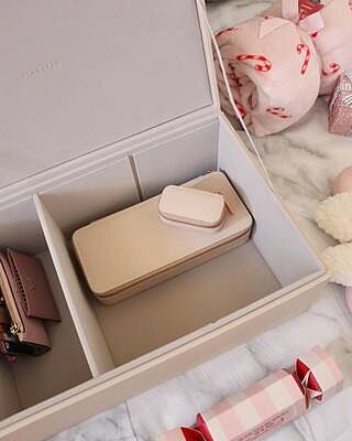 Blush Pink & Gold Medium Storage Box