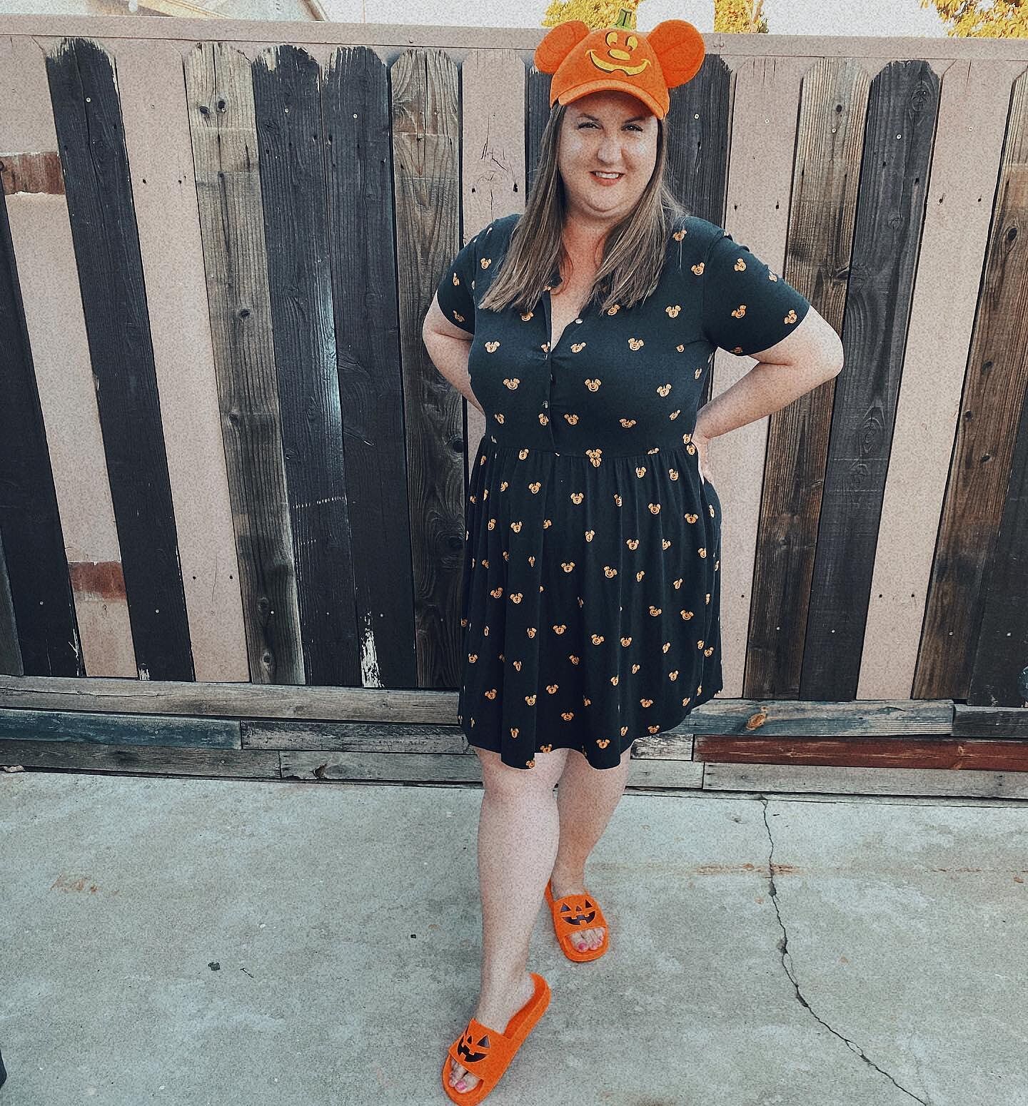 mickey mouse pumpkin dress