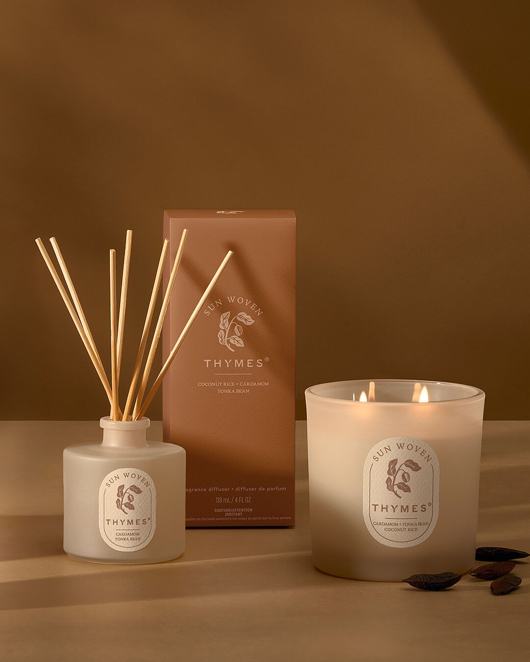 Sun Woven Gourmand 2-Wick Candle | Thymes