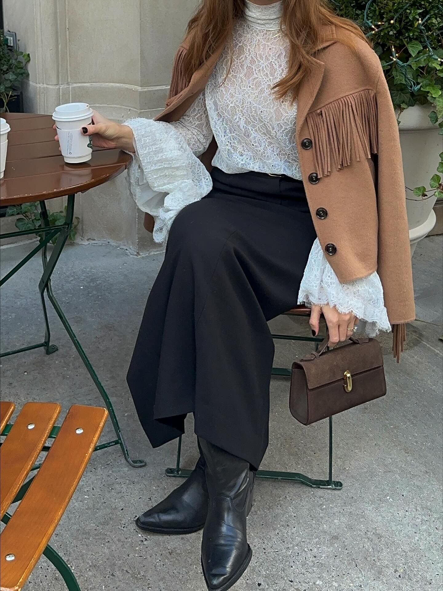 Ashleigh Wool Jacket in Brown Camel | RIXO USA ⋆