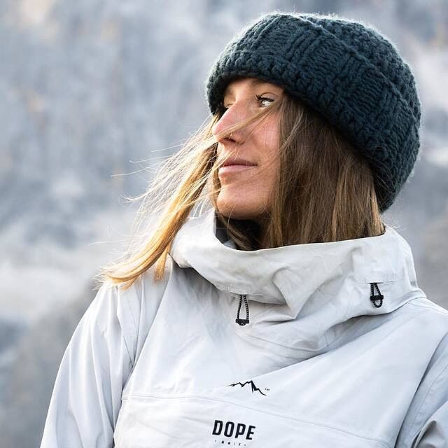 Dope Drizzard W Women's Rain Jacket Light Grey