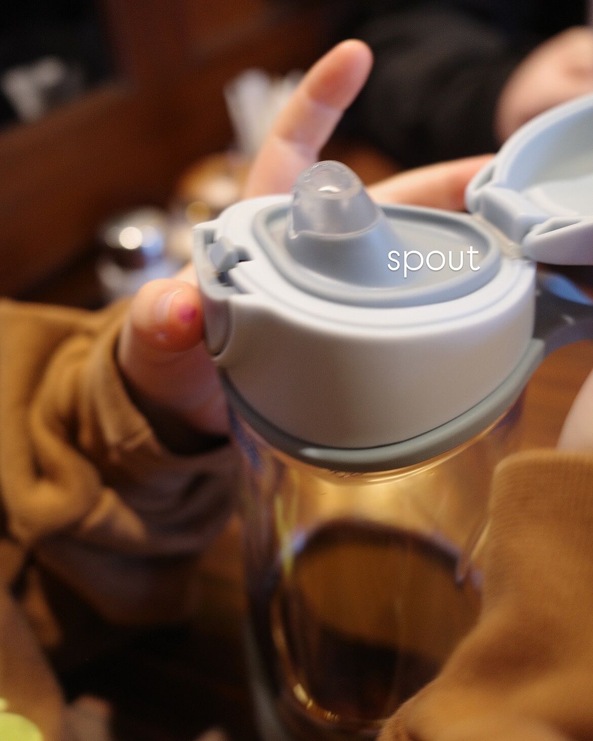 New】スポーツスパウトボトル 450ml（プラスチック製水筒