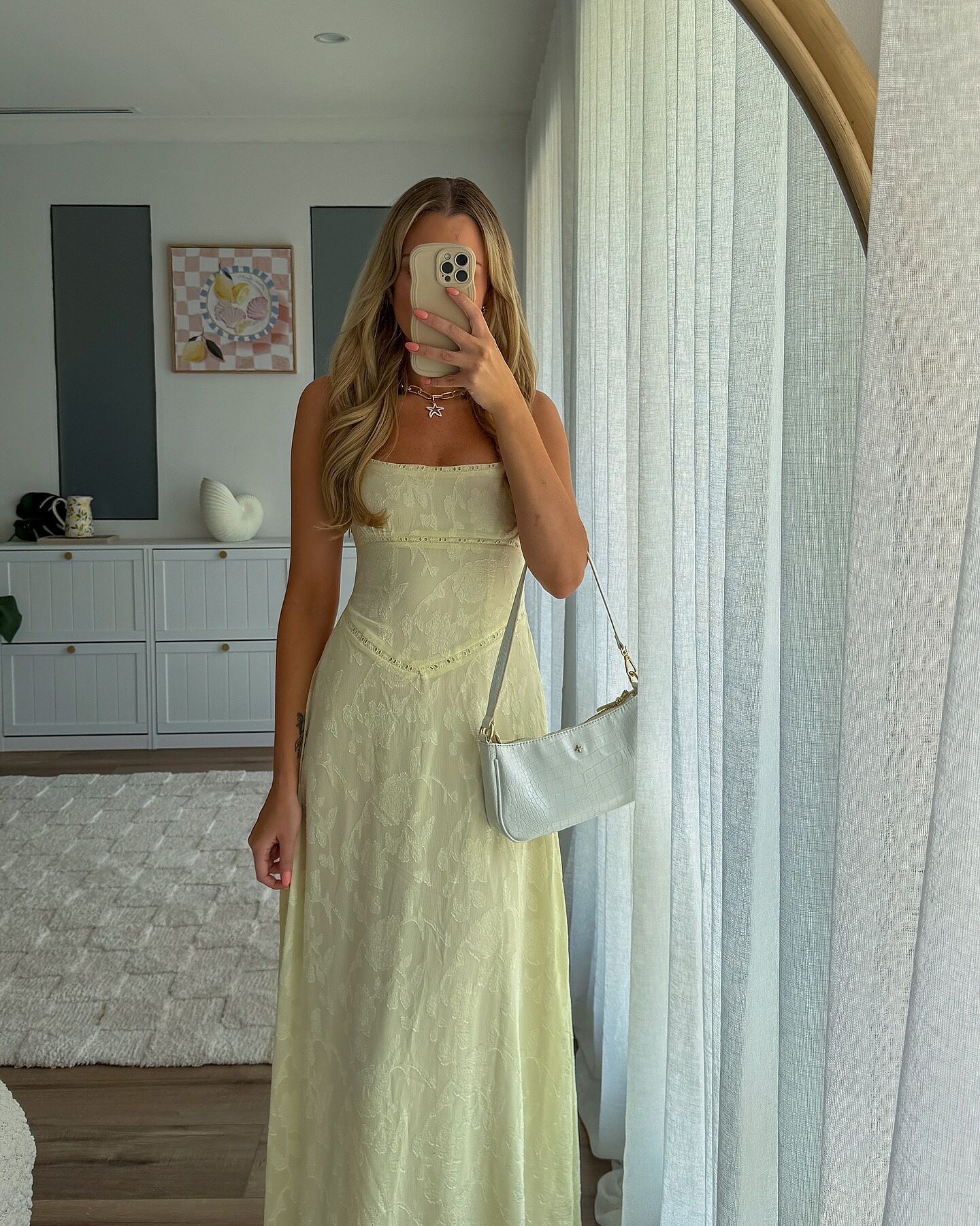 Brette Midi Dress - Linen Straight Neck Strappy Fit And Flare Dress in  Lemon | Showpo USA