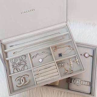 Taupe Classic Jewellery Box Lid