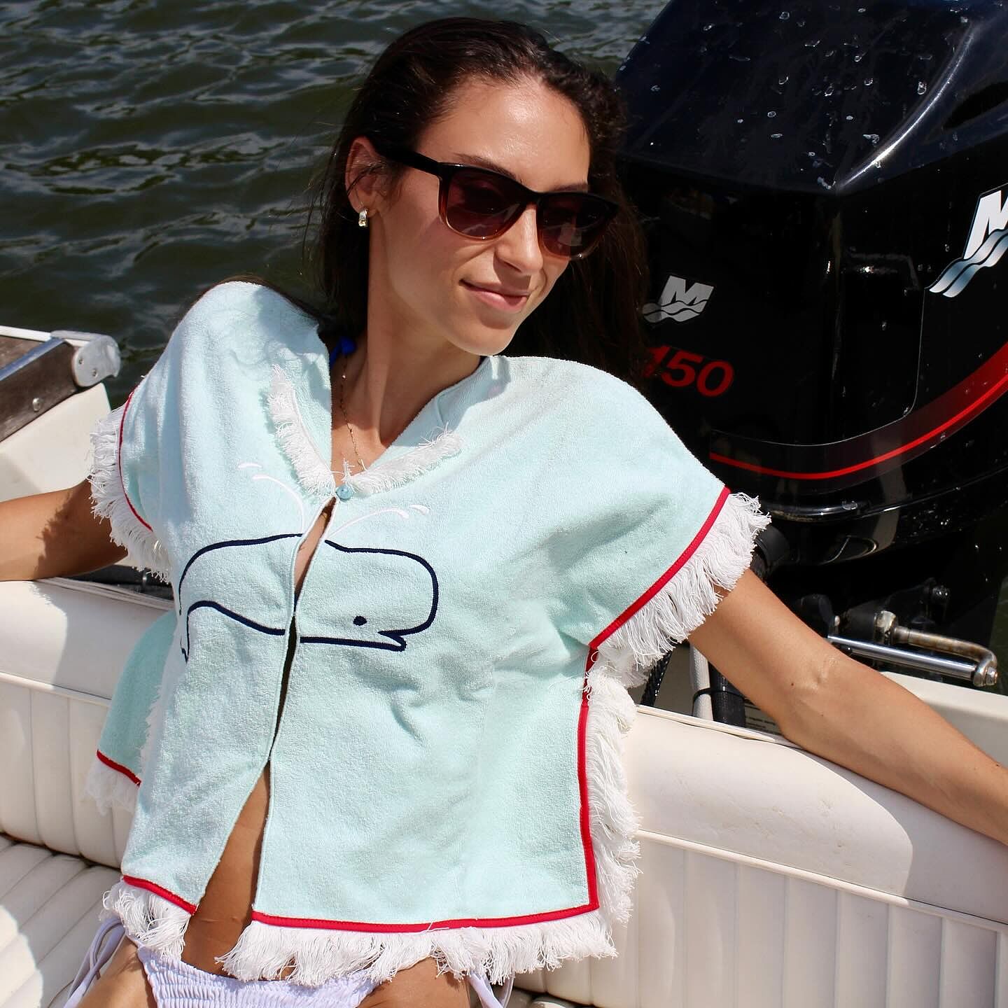 Boston Whaler' Hand Towel Top – Tombolo Company