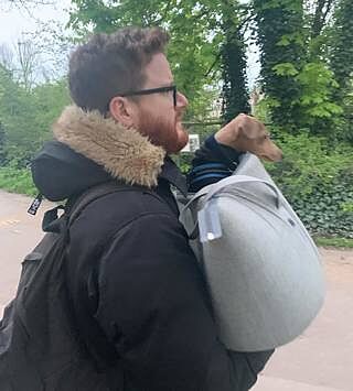 'The Marylebone' Light Grey Luxury Dog Carrier